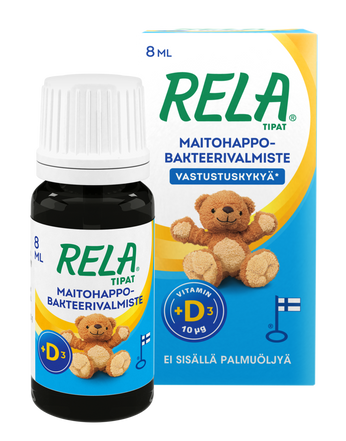 Rela Tipat + D-vitamiini 8 ml